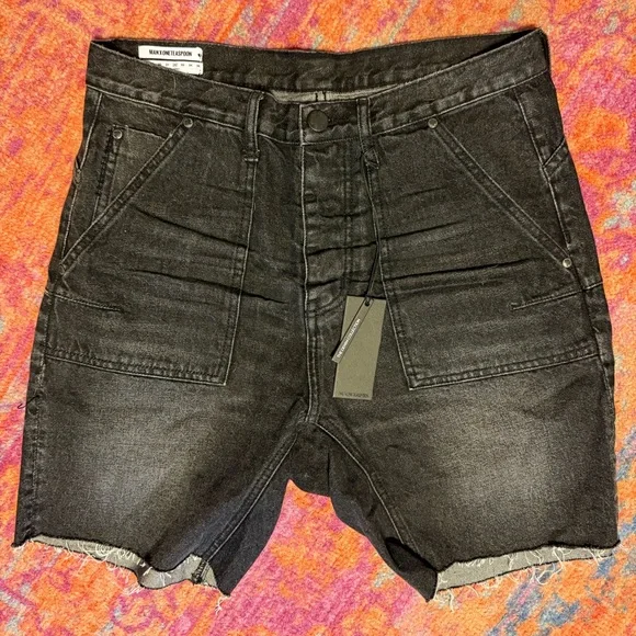 NWT MAN x ONE TEASPOON MENS SHORTS, SIZE 32 - Picture 14 of 15